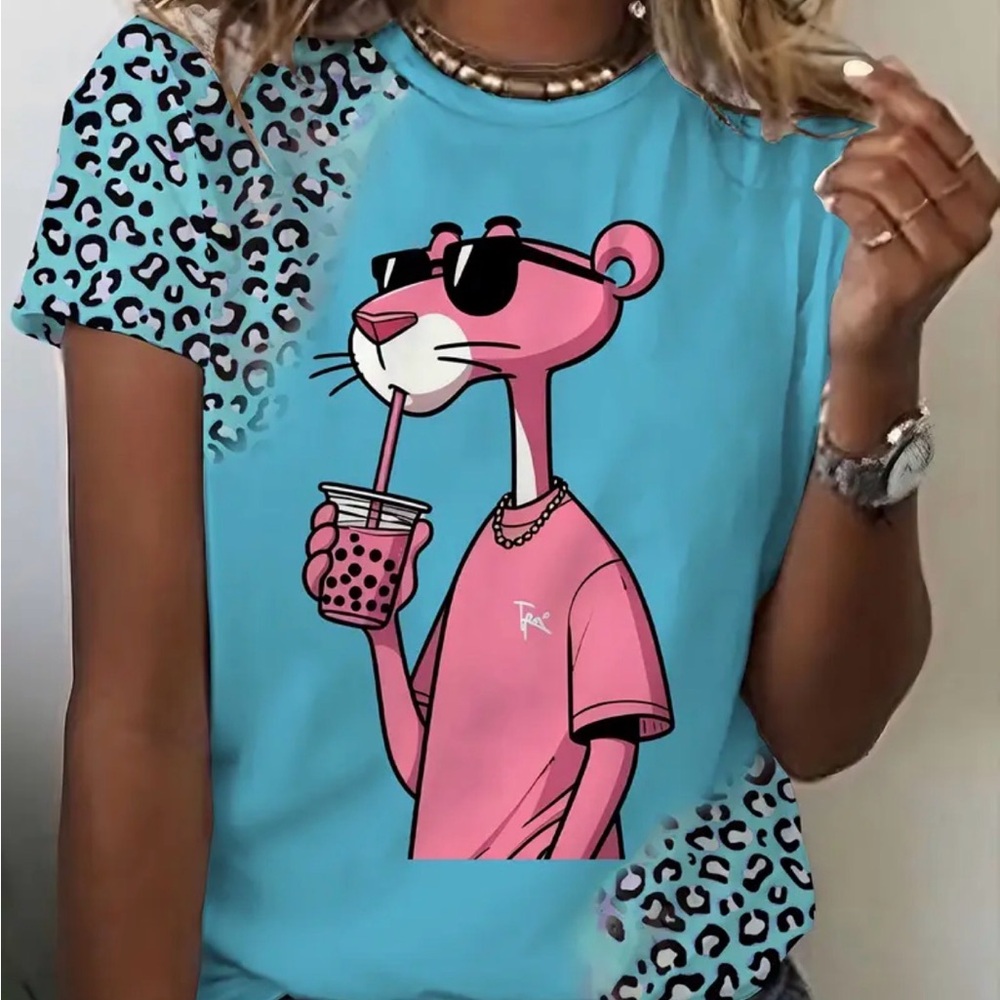 NEW Pink Panther Graphic Tee